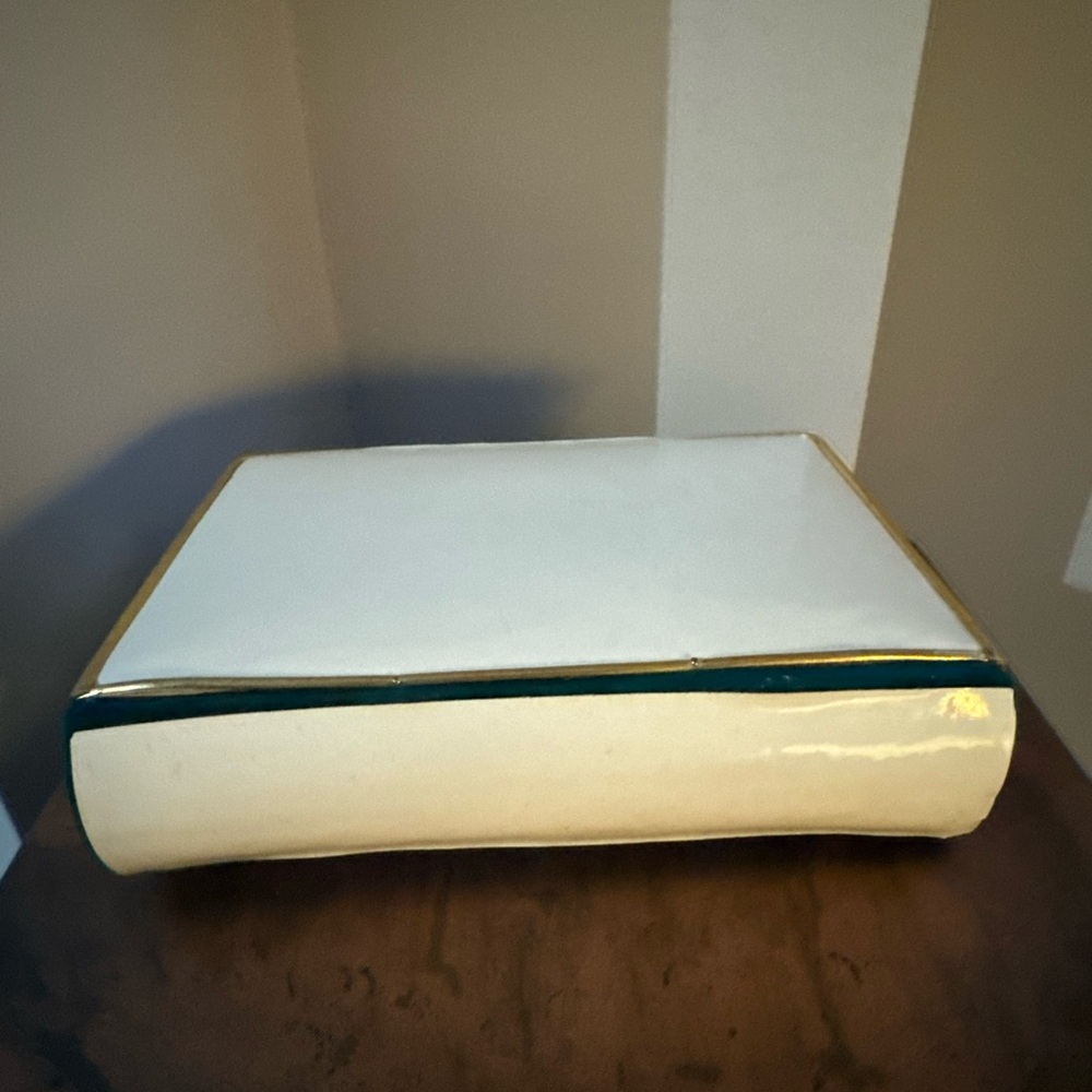 ANTIQUE Daily prayers clasp book. Ivory inlay with green velvet, gilt gold pages - Picture 3 of 4